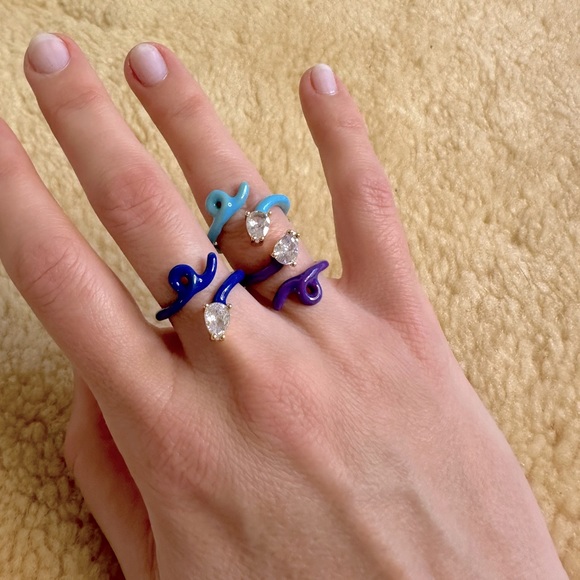 💜 Royal Purple Baby Vine Enamel Ring ✨ - Picture 8 of 14